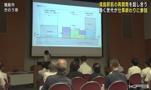 働いている世代が参加しやすいように…福島駅東口再開発を話し合うタウンミーティング初めて夜に開催（福島）