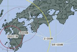 台風１０号　九州に上陸　３１日以降、和歌山県に最接近か