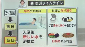 台風が来る当日・前日・数日前の備えは?専門家に聞く「防災タイムライン」　接近当日は早めのお風呂・浴槽に水貯めを