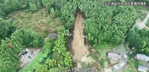 蒲郡市３人死亡の土砂崩れ　斜面1000平方メートルが崩壊か　ドローン映像から解析