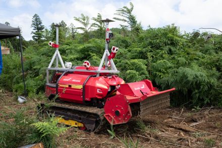 ドコモが取り組む「林業向け自動運転草刈機」、その仕組みとは