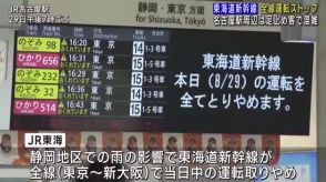 東海道新幹線が大雨で全線ストップ　名古屋駅には困惑する人たち　周辺のホテルは「途中下車」の駆け込み客