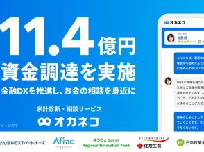 家計診断・相談サービス「オカネコ」の400F、11.4億円を調達--生成AI活用機能等開発へ