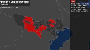 【土砂災害警戒情報】東京都・新宿区、中野区、北区、板橋区に発表