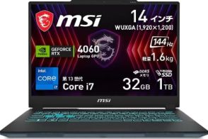 MSI、フルHD環境に必要な性能に絞った14型ゲーミングノート