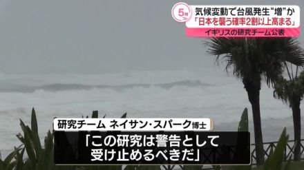 「台風が日本襲う確率、気候変動で高まってる」英研究チームが台風10号分析