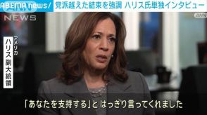 ハリス氏にCNNがインタビュー　党派超えた結束を強調