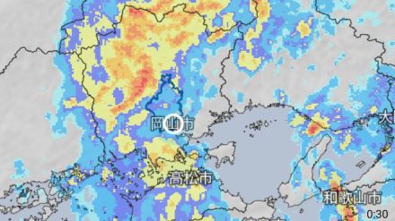 【台風情報】台風10号　岡山県はきょう（31日）朝にかけて土砂災害に　明け方にかけて河川の増水や氾濫に厳重に警戒を　