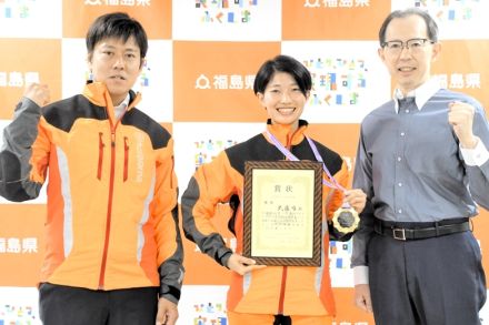 武藤さん（福島県棚倉町）が伐木日本一　レディースクラスで優勝　チェーンソーの腕前競う　９月に世界大会