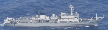 中国海軍測量艦が領海侵入　鹿児島沖、外交ルートで抗議　防衛省