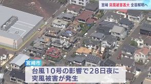 宮崎市　28日発生の突風被害の全容が空から明らかに　屋根が飛ばされた建物・ブルーシートかぶせられた住宅　被害は大淀川南部に集中　台風10号