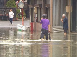 台風１０号の影響で西濃地域を中心に強い雨　杭瀬川が氾濫　岐阜県大垣市と池田町