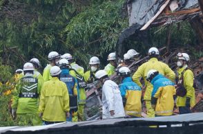 土砂崩れ災害現場の活動を聞く