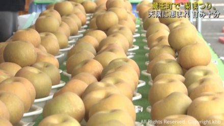 シーズン到来！みずみずしく甘味も十分　宮城県蔵王町「梨まつり」