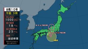 天気回復は水曜日以降か 台風10号は再び上陸へ　きょう夜にも“熱帯低気圧”に変わる見込み【台風10号情報】