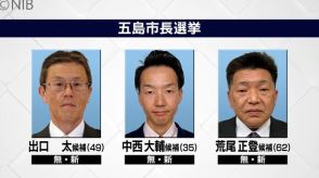 五島市長選 投票進む 午後4時時点の当日投票率25.63％ 前回を3.17ポイント下回る《長崎》