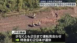 線路に土砂…北海道のJR石勝線、少なくとも2日まで特急など列車運休