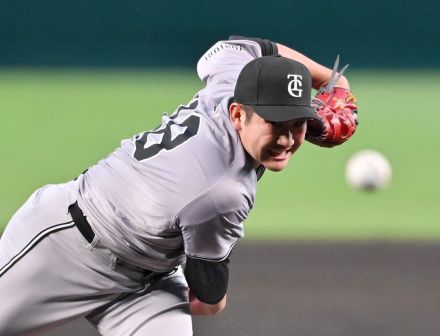 菅野が13勝目　プロ野球・阪神―巨人