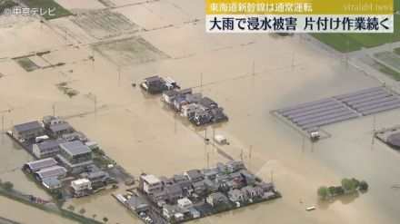 台風10号による大雨で浸水被害　片付け作業続く　岐阜県で住宅の床上と床下浸水などの被害が計100棟確認