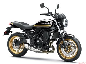 【カワサキ】のレトロスポーツ「Z650RS」が色変更！1,078,000円で、黒／金か黒／緑からの選択になった！