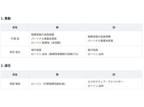 ローソンの副社長にKDDI雨宮氏--KDDIの9月2日付け人事異動で