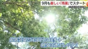 ９月のスタートも厳しい「残暑」　山陰両県２９の観測地点のうち２１か所で「真夏日」記録（島根・鳥取）