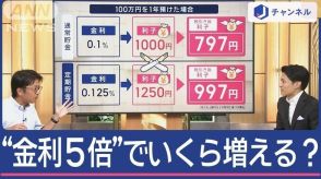 さらに“金利”上昇の可能性も？100万円預けたらいくら増える？記者解説