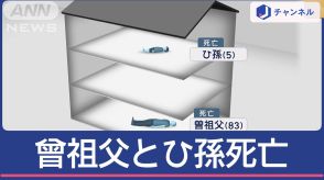 83歳曾祖父と5歳のひ孫が家で死亡「外傷なし」4世代暮らす家で何が