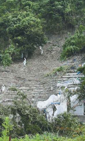 台風10号、静岡で土砂崩れ　イチゴハウス22棟被害