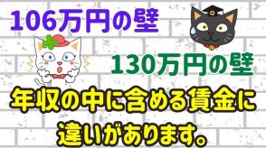 106万円の壁と130万円の壁は「年収の中に含める賃金」に違いがある