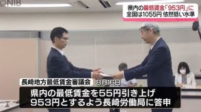 新たな最低賃金「来月12日から適用」 “過去最大” 55円引き上げ後も他県と比べ “低水準”《長崎》