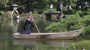 兼六園も秋の装いへ マツのせん定始まる 金沢市