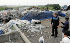 台風10号の突風で倉庫やハウスが損壊　周囲には「離農」の声も