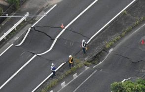 国道16号が陥没、上り線に続き下り線も　千葉県市原市、大雨影響か