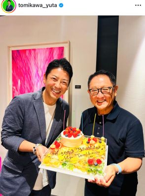 誕生日の元テレ朝・富川悠太さん、豊田章男会長との２ショットで祝福に感謝「いつも本当にありがとうございます」