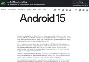 Googleが「Android 15」をリリース、Pixelシリーズに配信へ