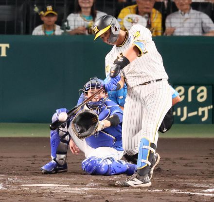 【阪神】井上広大が甲子園初アーチ！「ストライクは思い切って」初球直球を捉えた今季２号２ラン