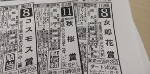 【デスク便り】明日の川崎で行われる「女郎花賞」が読めなくて…レース名に勉強の日々です