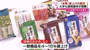 “コメ不足”の余波が米菓メーカーにも　膨らむコスト　一部商品を値上げ《新潟》