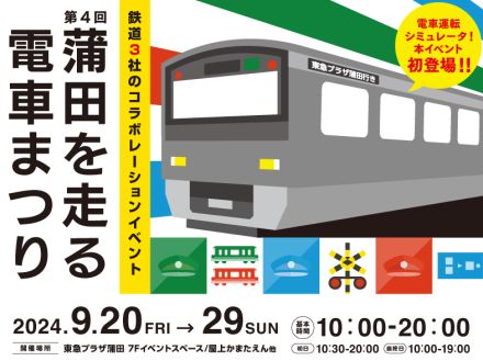 東急プラザ蒲田「第4回 蒲田を走る電車まつり」。JR東・東急・京急が登場、運転シミュレータなど出展