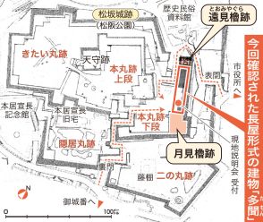 遠見櫓と月見櫓つなぐ「多聞」確認　三重・松坂城跡の実態解明へ大成果