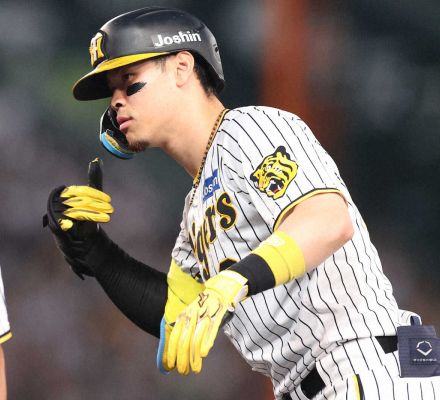 阪神　佐藤輝が入団から4年連続でシーズン100安打に到達　球団では吉田義男、近本らに次ぎ5人目