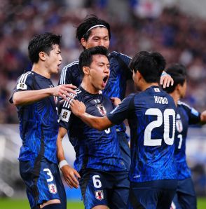 【データ】侍ブルー、W杯アジア最終予選で1試合7得点は日本史上最多　点差も最大得点差勝利