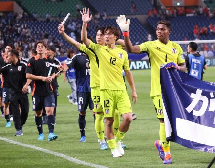 GK鈴木彩艶　川口能活を抜いた！　最年少でＷ杯最終予選最年少出場「無失点で終えられたことが一番」