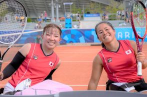 上地結衣＆田中愛美、悲願の金メダル！車いすテニスダブルス決勝で東京大会金のオランダペアに逆転勝利【パリパラリンピック】