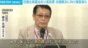 旧優生保護法を巡り提言書 全面解決に向け被害者ら