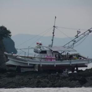 笠岡市沖の瀬戸内海で漁船が乗り上げ　船長ら２人にケガなし・油の流出もなし【岡山】