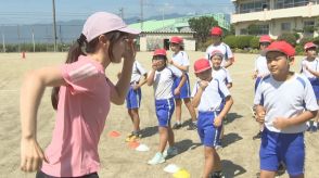 「失敗を恐れず挑戦することが大事」トップアスリートが講師　小学校で走り方講座　甲州市