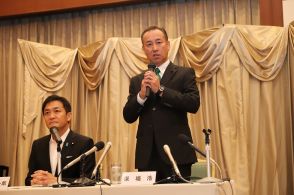 国民・深堀氏が出馬会見　参院長崎選挙区　玉木代表も同席