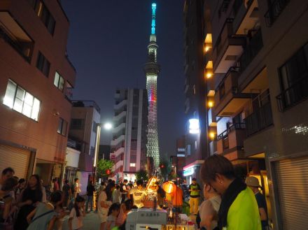 錦糸町のタワービュー通りで「子ども縁日」　初のホコ天開催でにぎわう